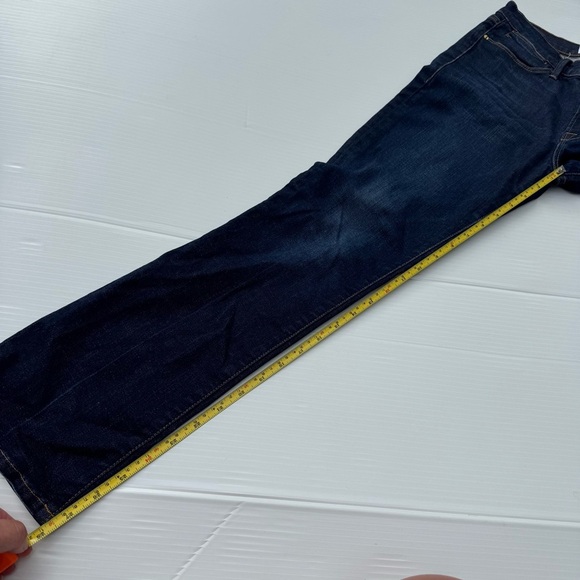 Frame Franklin Le High Straight Denim Classic Indigo Jeans - Picture 5 of 13